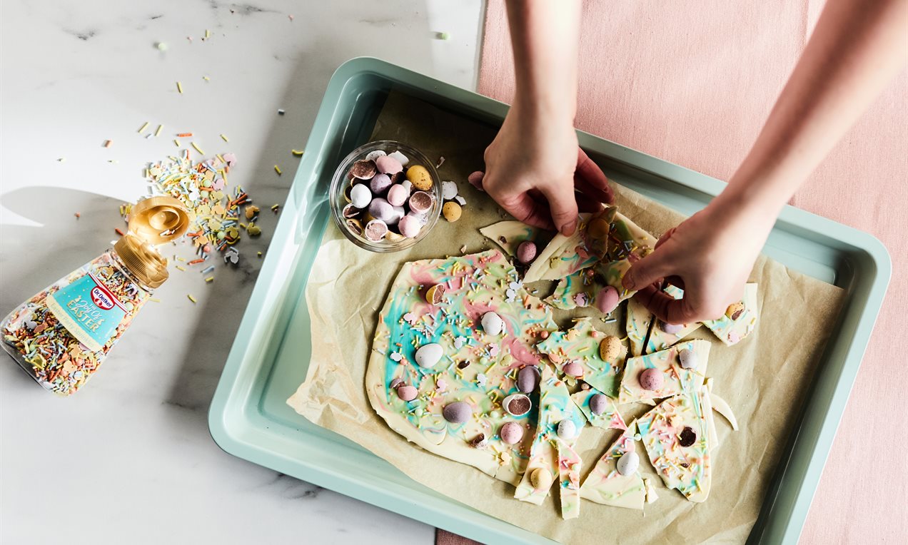 White Chocolate Easter Bark Recipe | Dr. Oetker