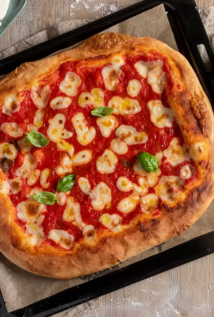 Pizza margherita in teglia MF