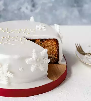 Chocolate Orange Snowflake Christmas Cake Recipe