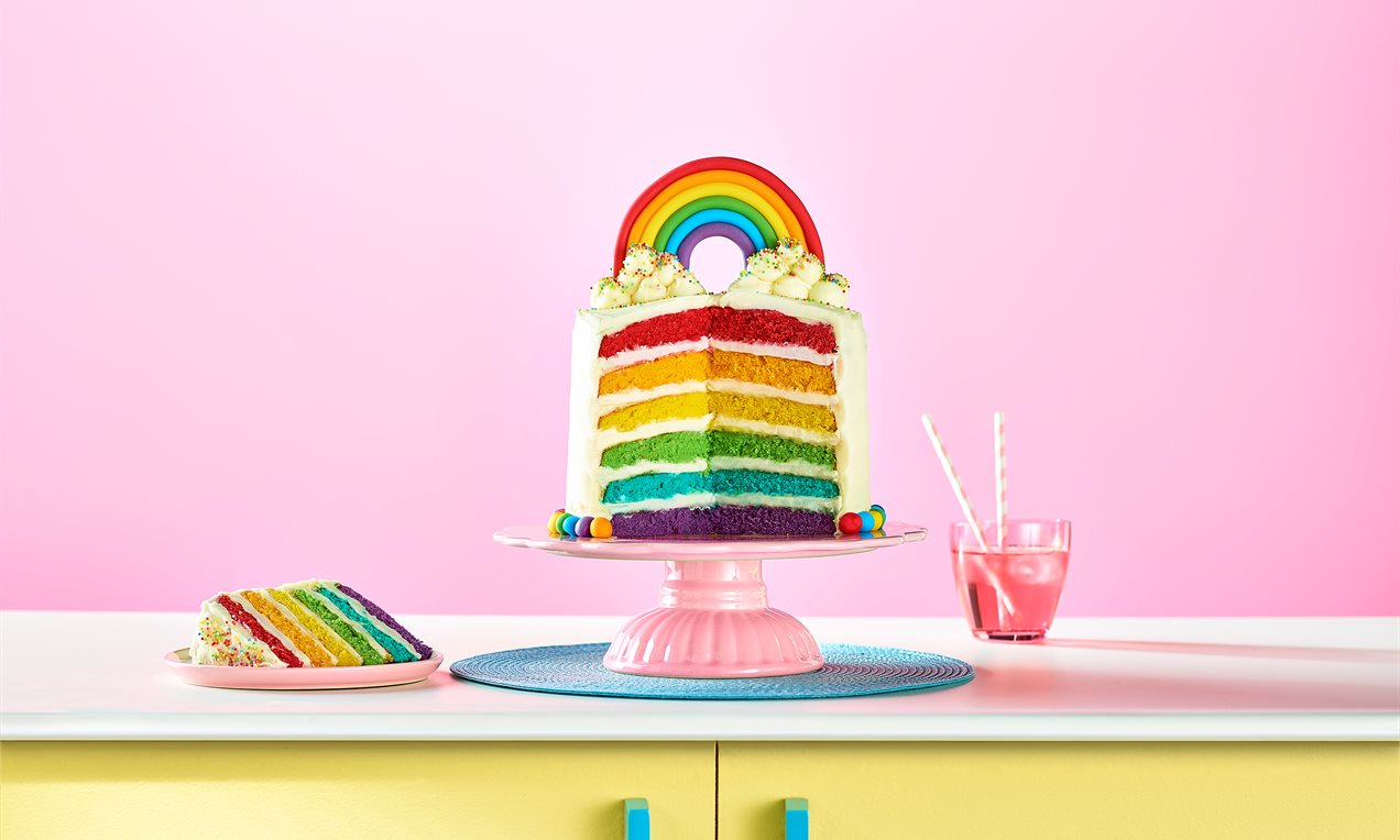 Rainbow Birthday Cake Recipe | Dr. Oetker
