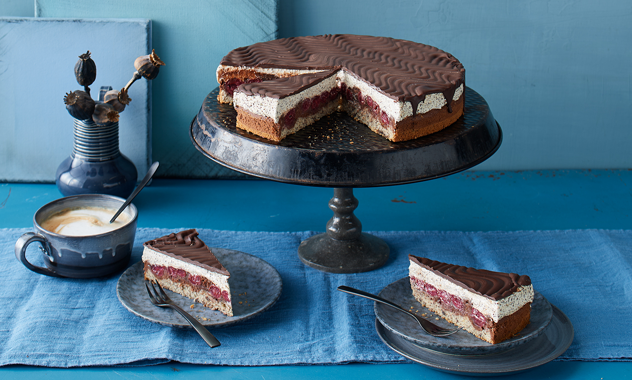 Mohn-Kirsch-Kuchen Rezept | Dr. Oetker