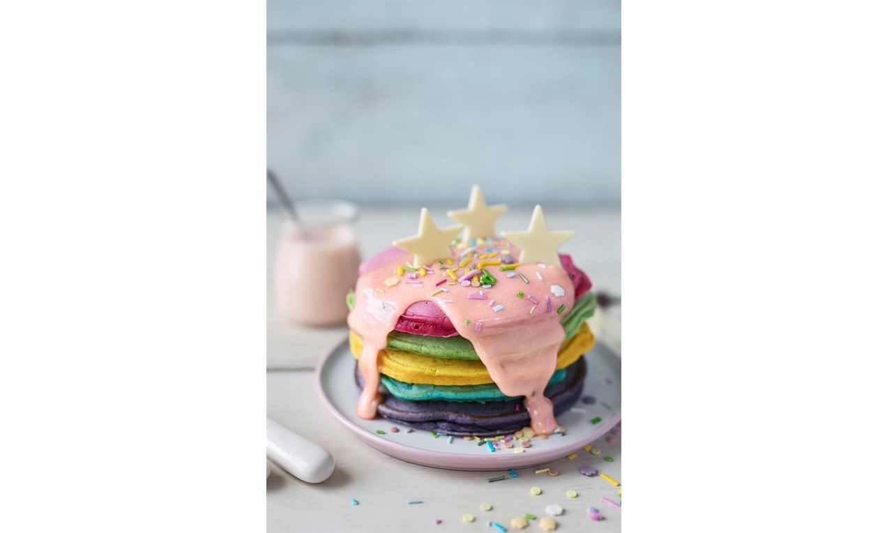 American Style Rainbow Pancakes Recipe | Dr. Oetker
