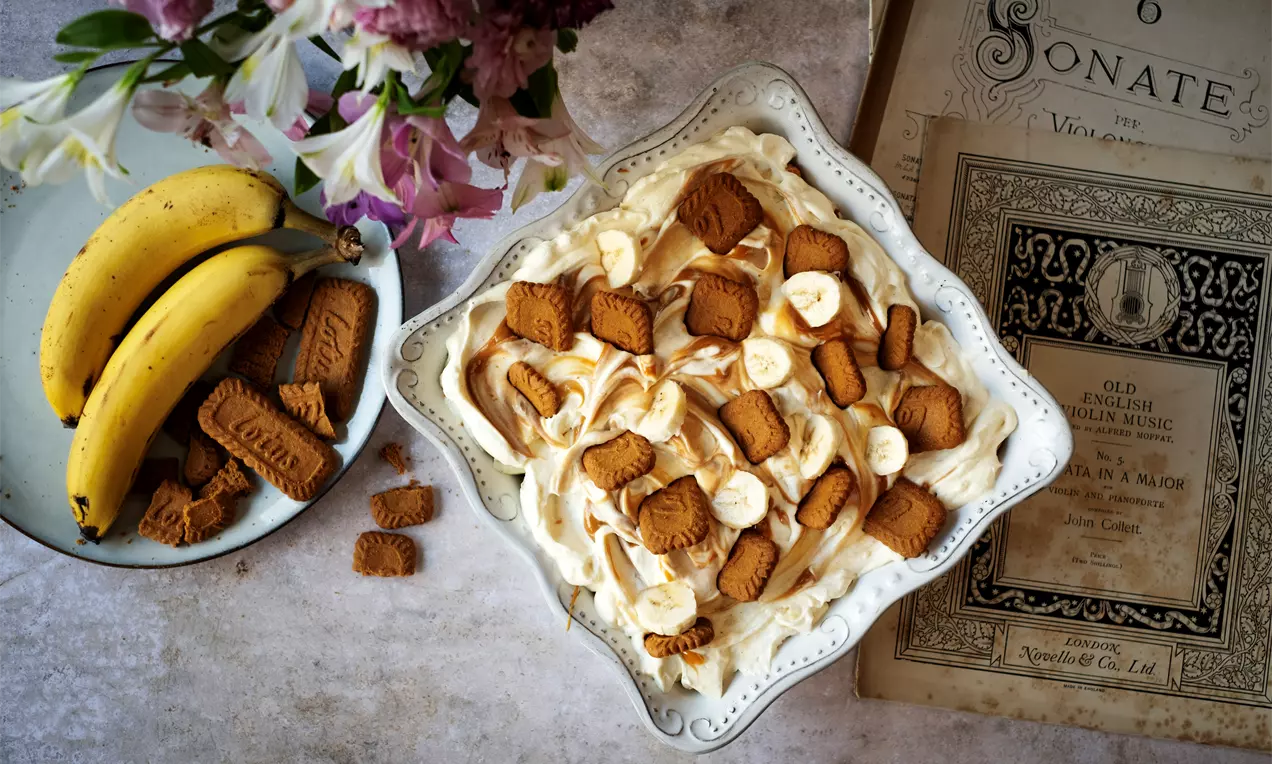 Бананова бискоф торта