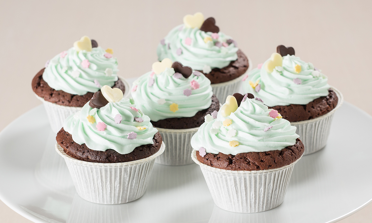 Cupcake cioccolato e menta