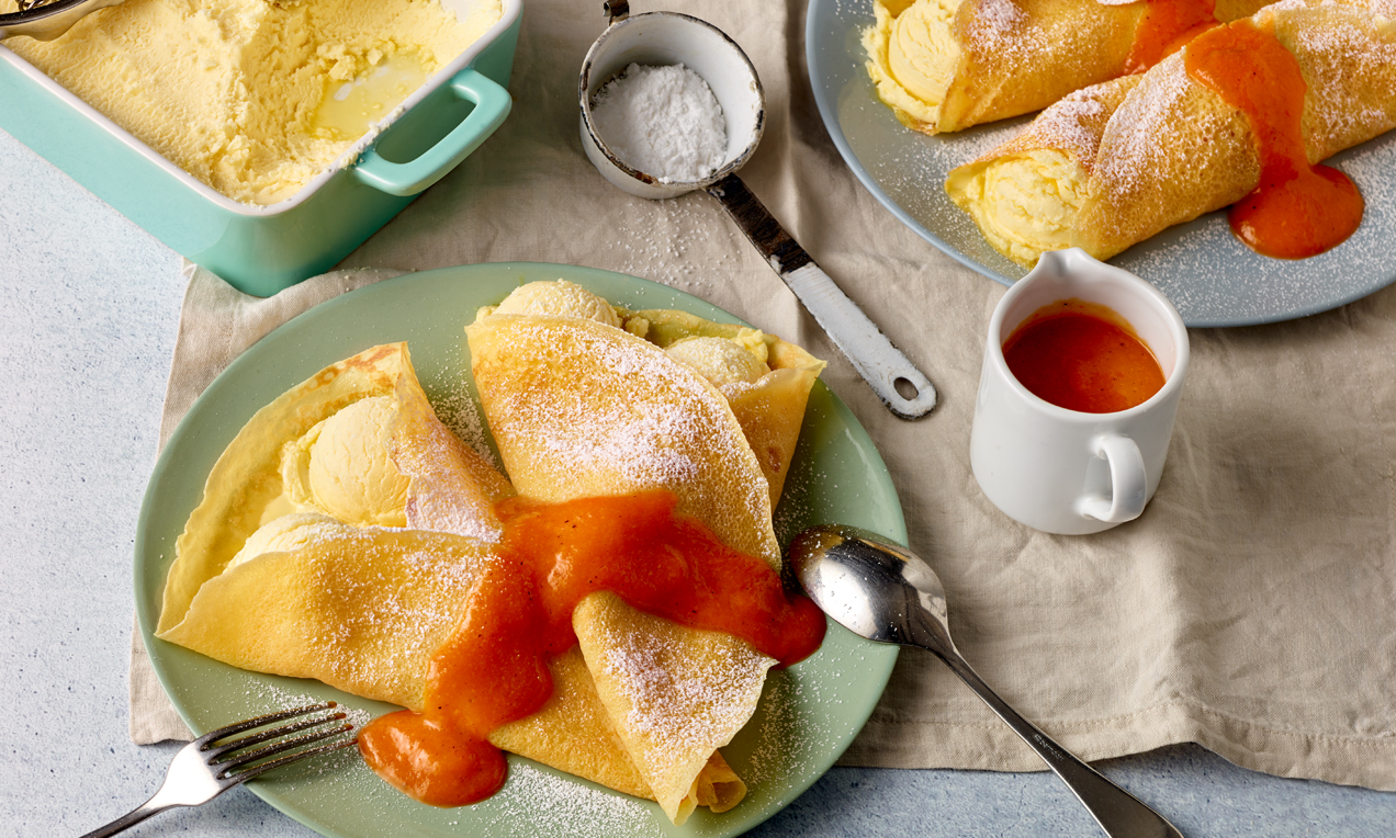 Eispalatschinken Rezept | Dr. Oetker