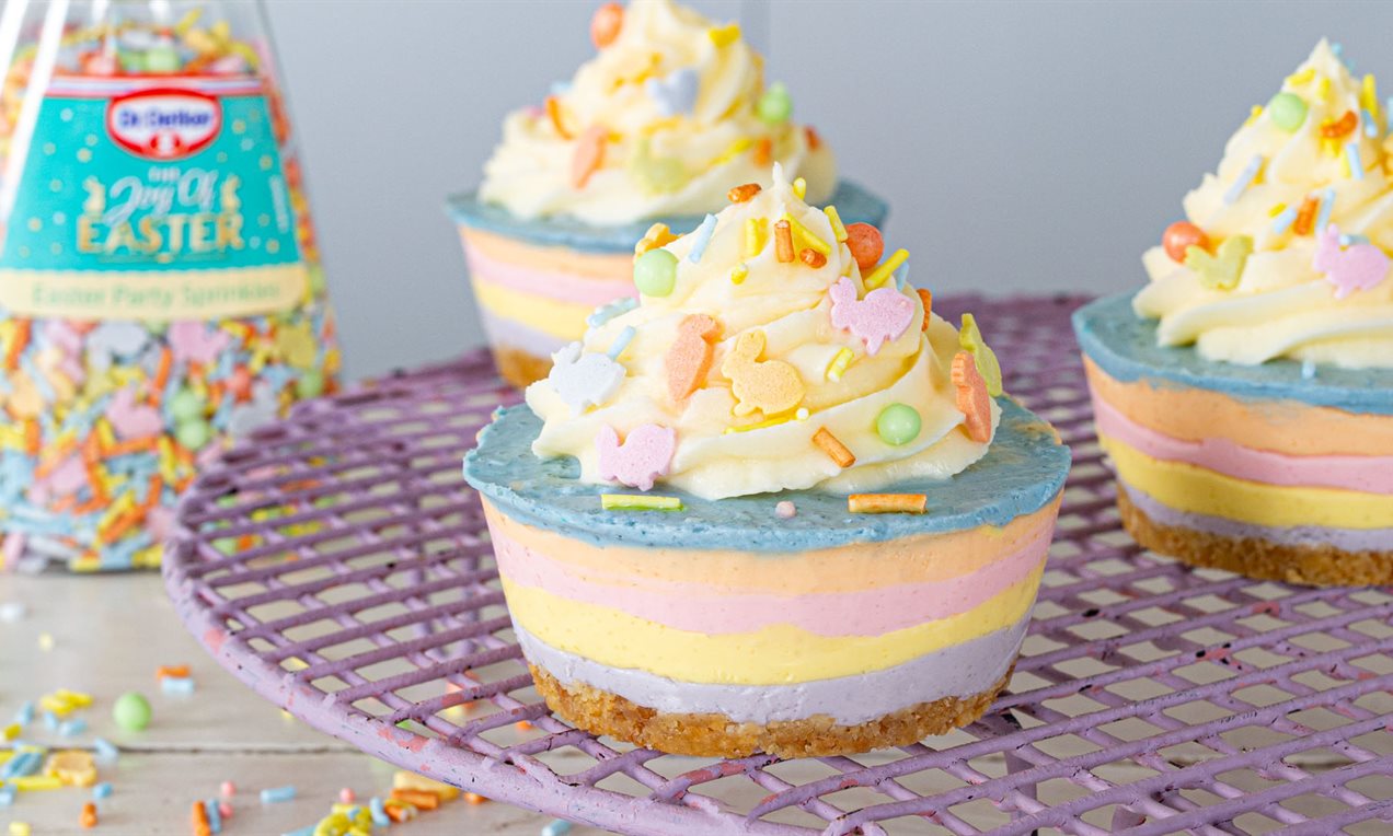 Mini Easter Cheesecakes Recipe | Dr. Oetker