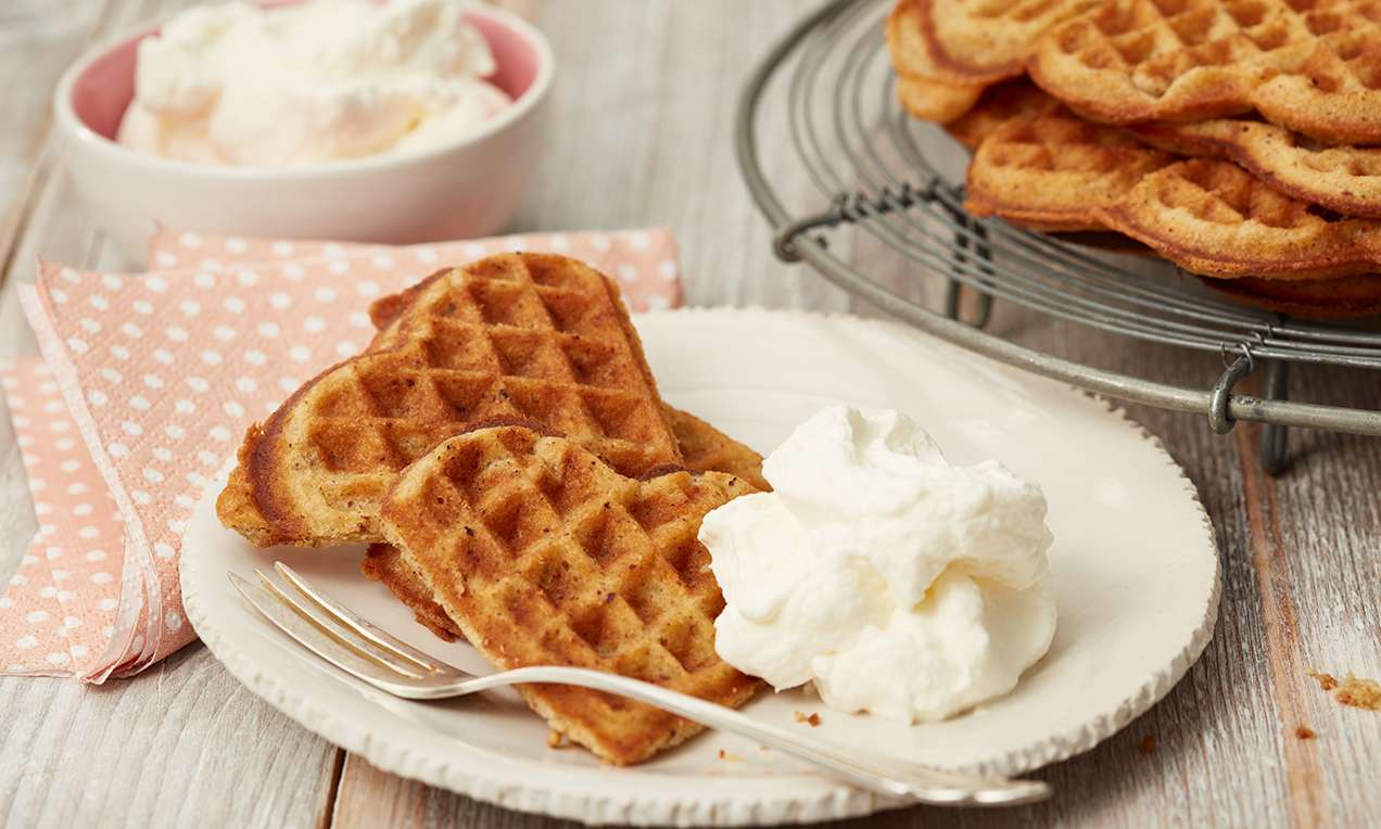 Feine Haselnuss-Waffeln Rezept | Dr. Oetker