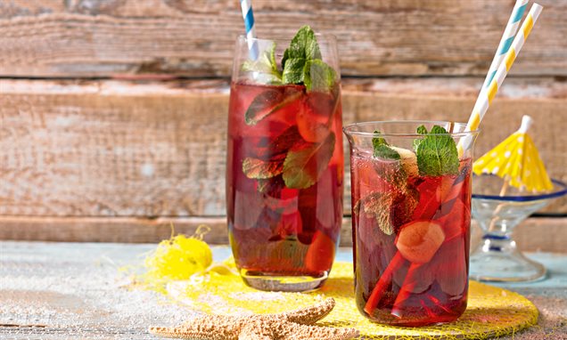 Kirsch-Minz-Limonade Rezept | Dr. Oetker