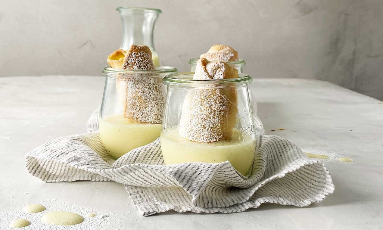 Mini Apfelstrudel mit Vanillesauce Rezept | Dr. Oetker