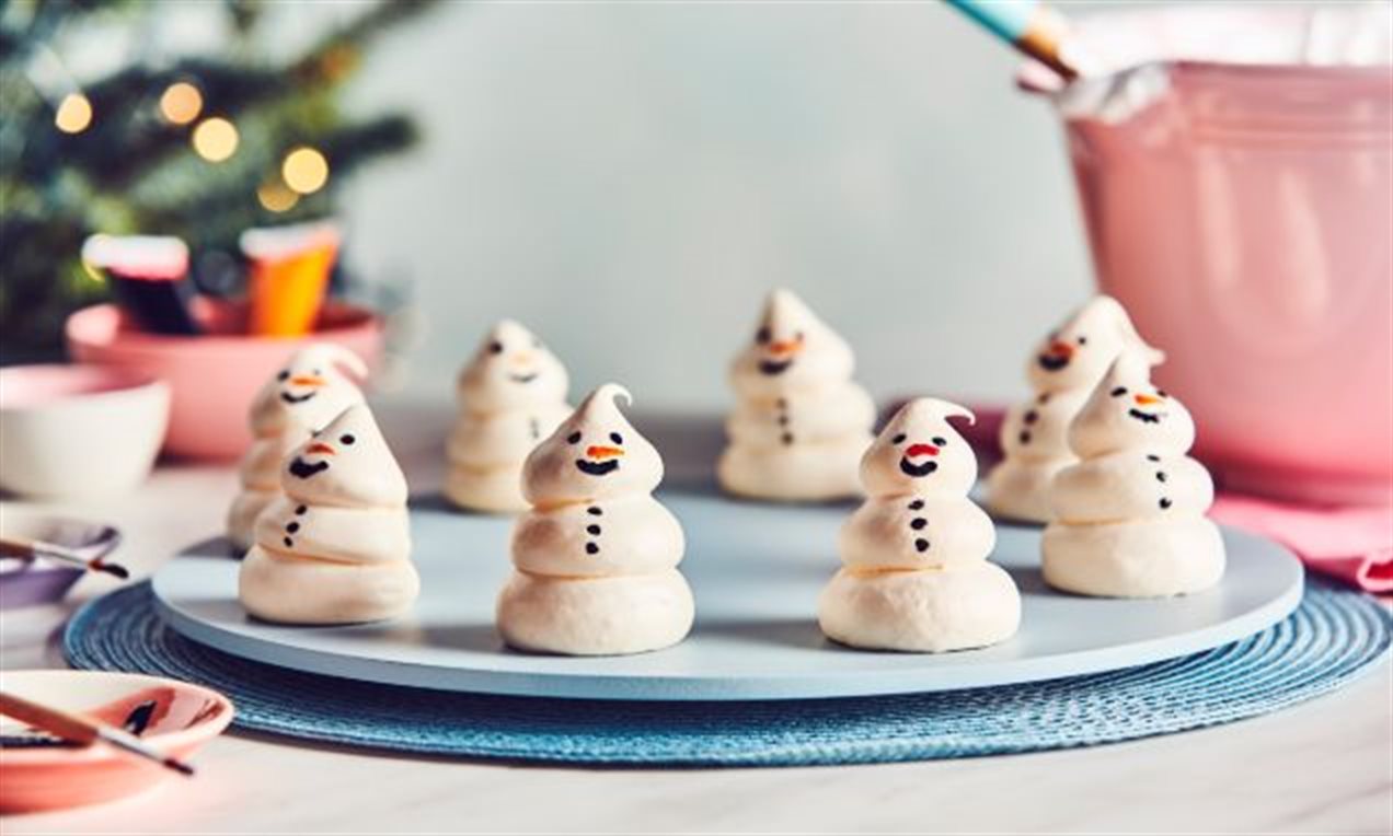 Meringue Snowmen