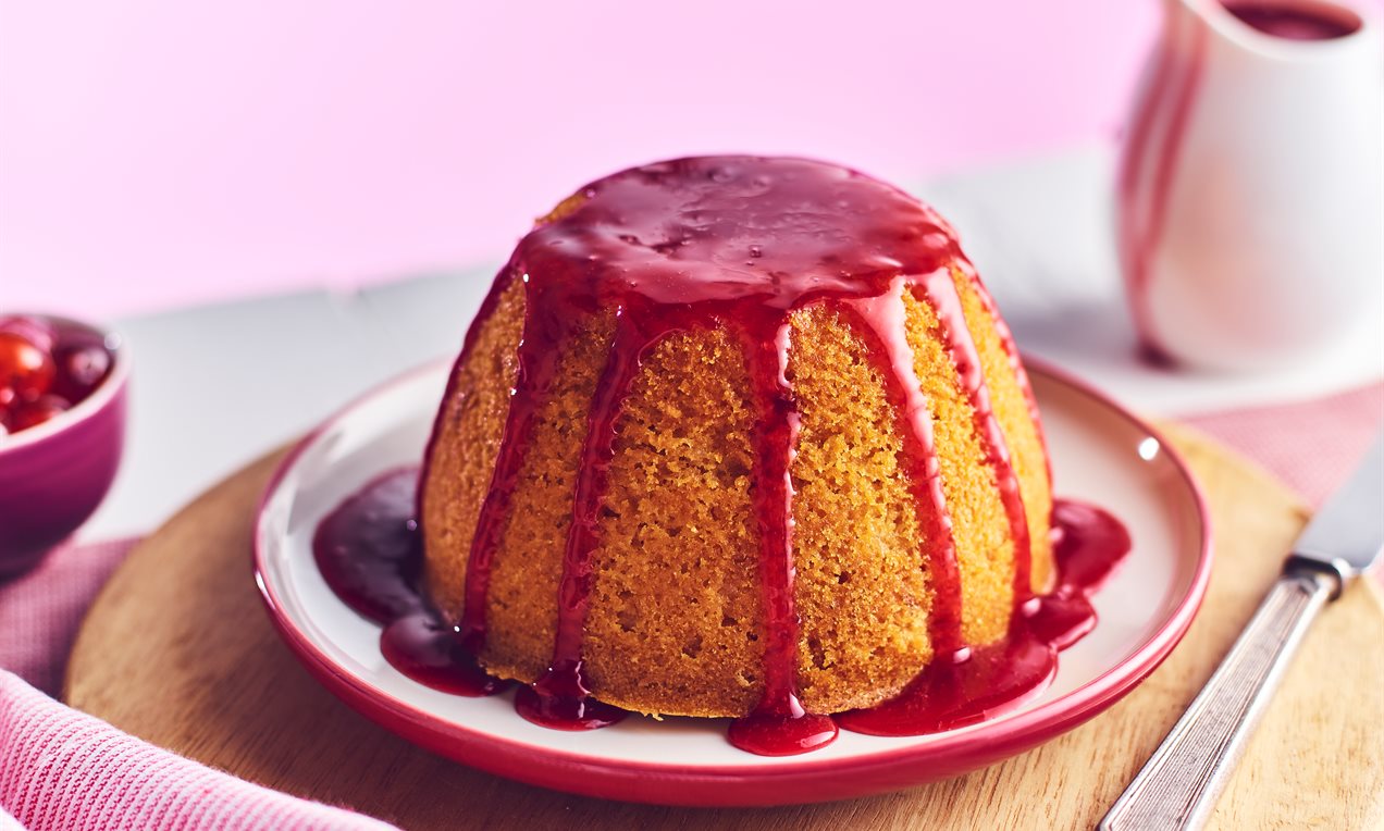 Cherry Bakewell Pudding