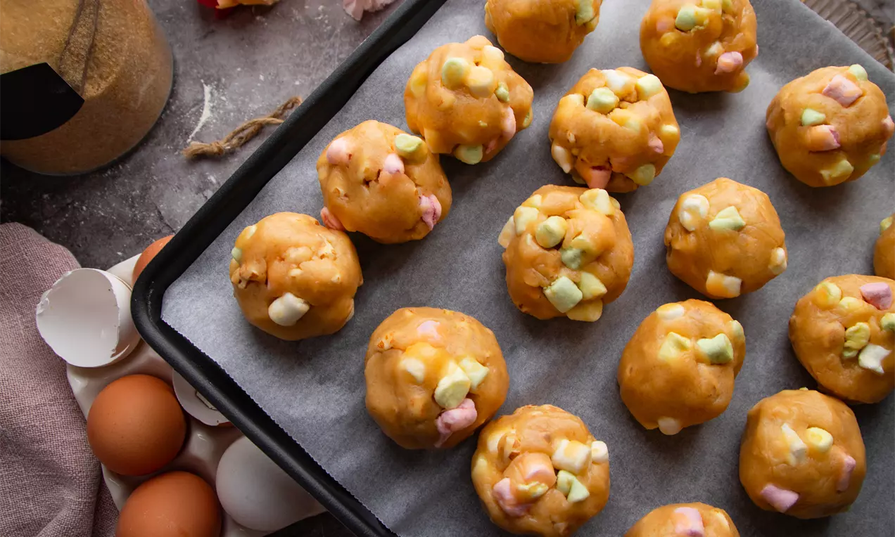 Празнични бисквитки с маршмелоу