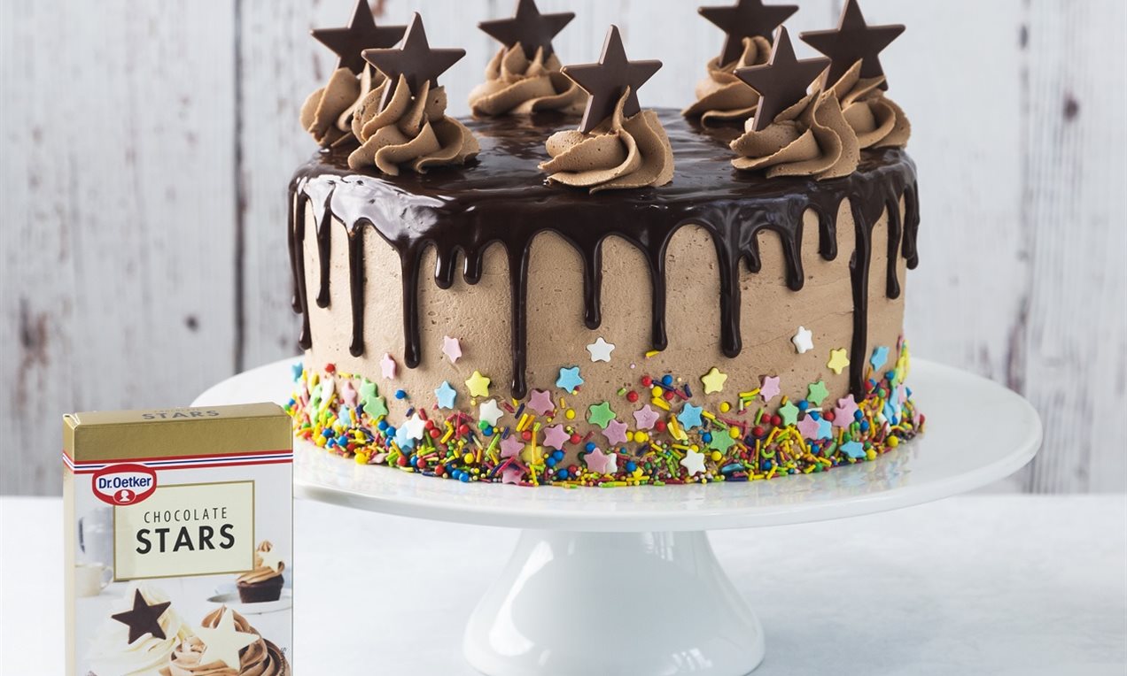 Suklainen drip cake Reseptit | Dr. Oetker