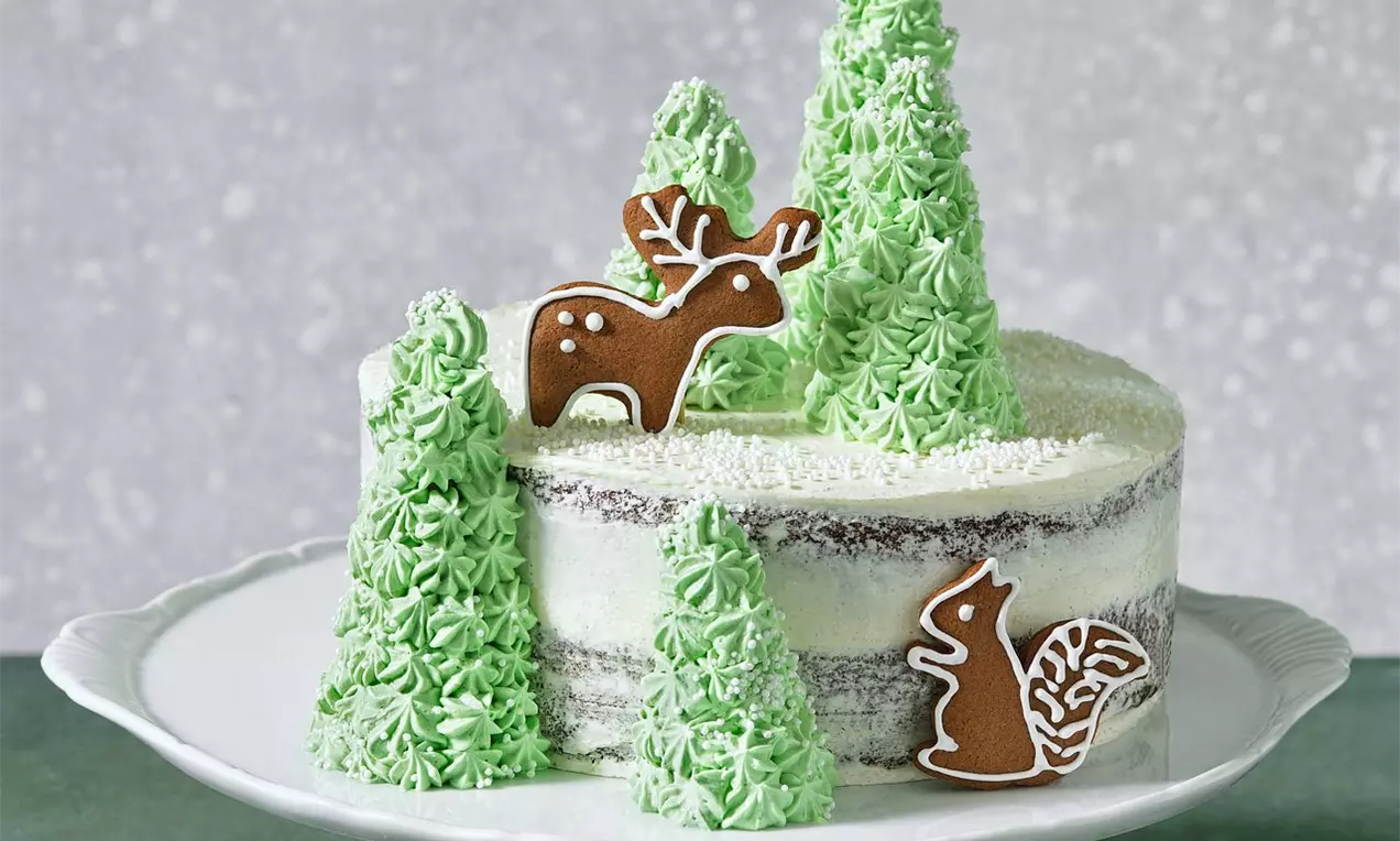 Vánoční dort s perníčky