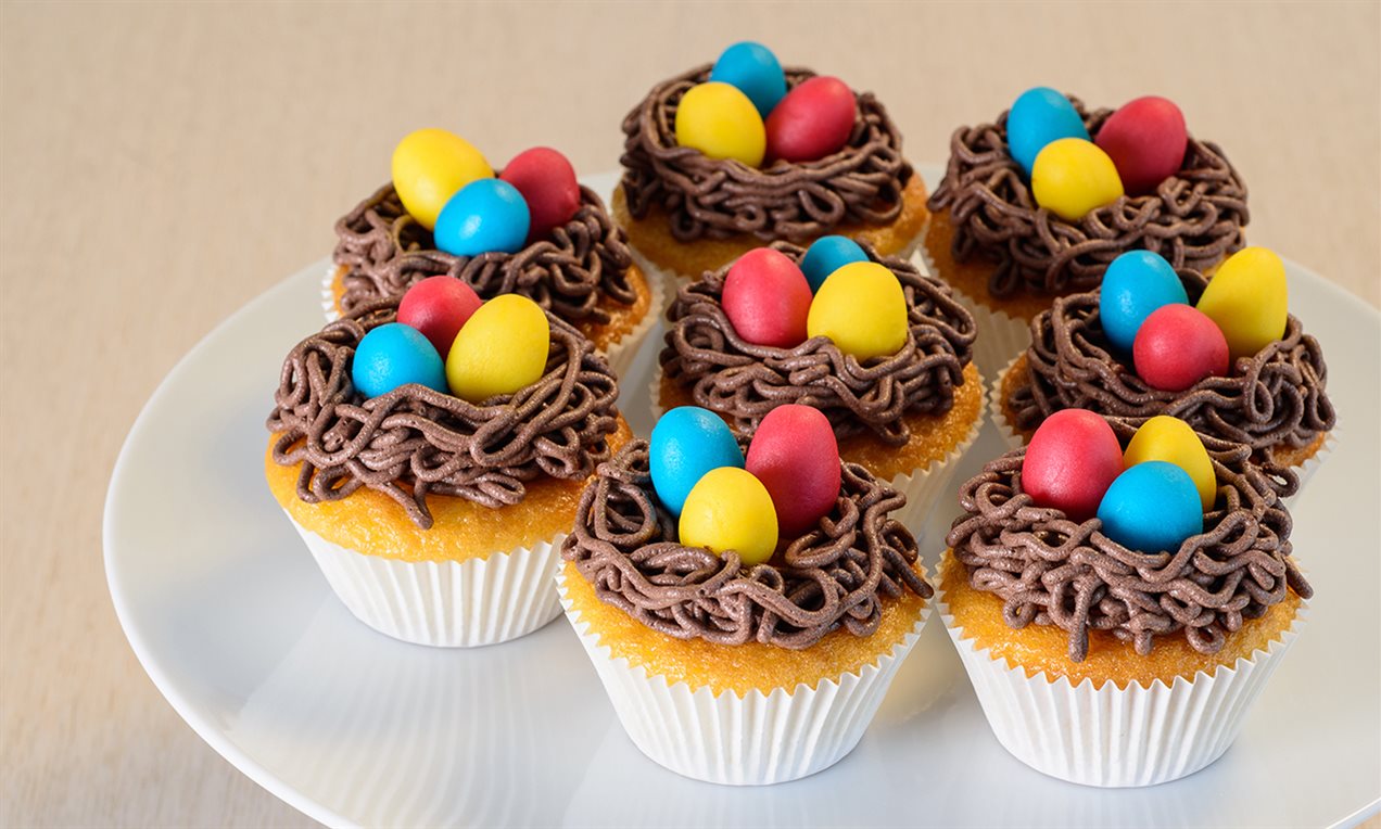 Cupcake di Pasqua ai lamponi