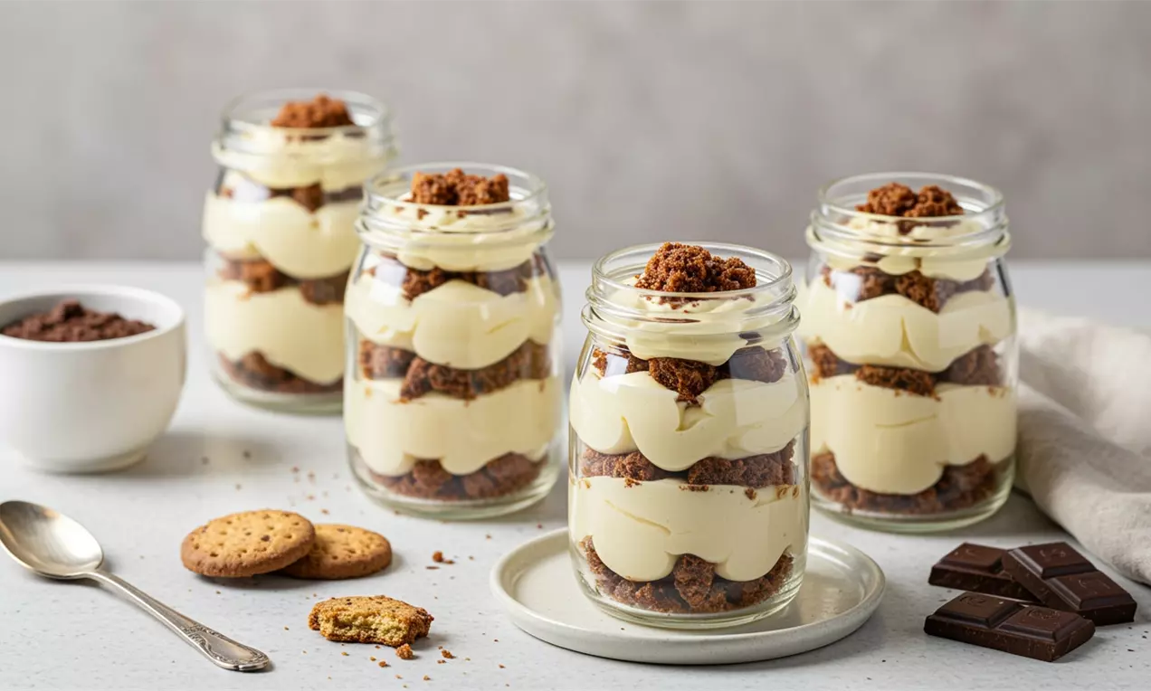 Бисквитена торта в чаша