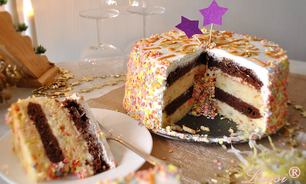 Новогодишна торта "Конфети" Pецепта | Dr. Oetker