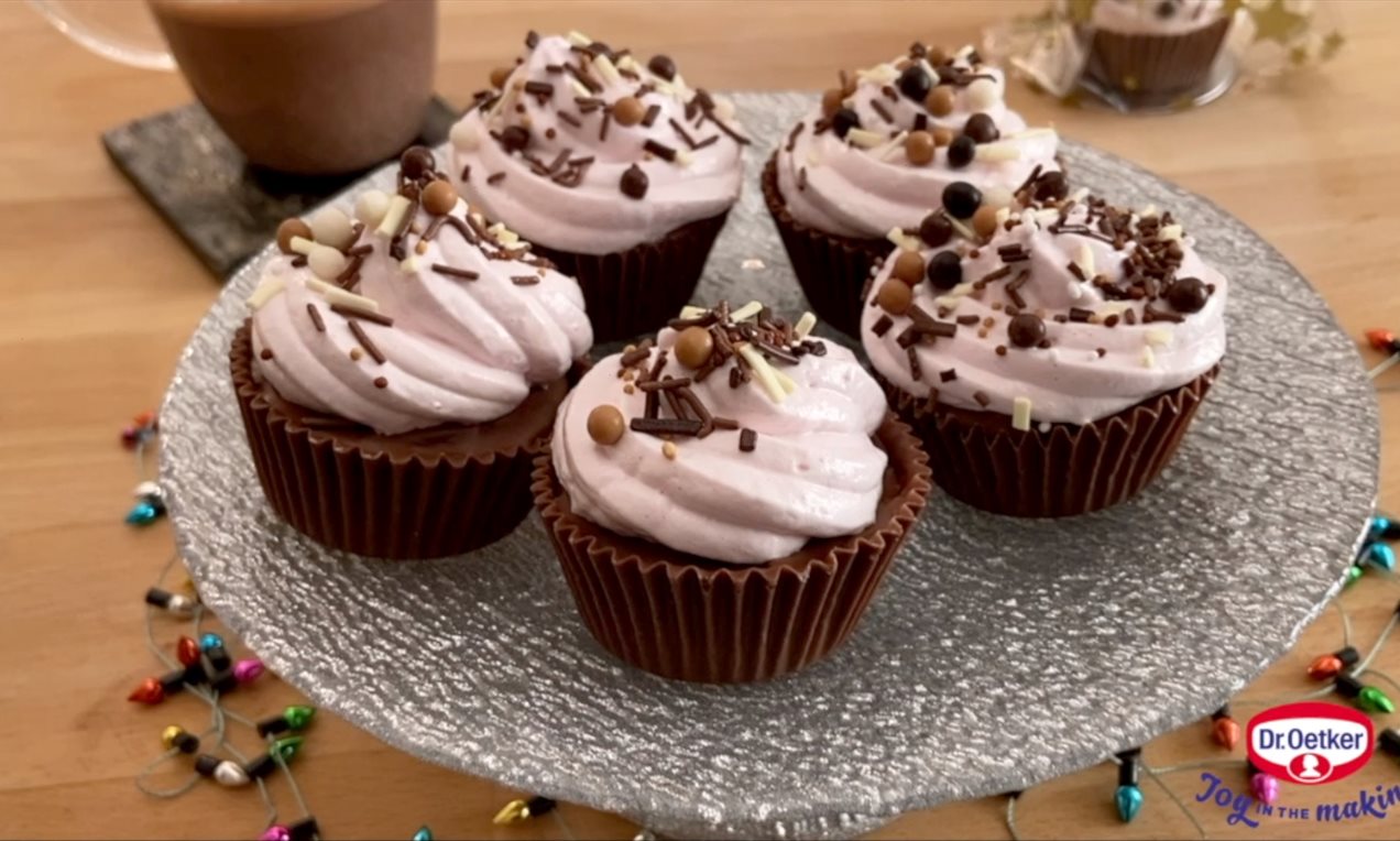 Hot Chocolate Cupcake Bomb Recipe | Dr. Oetker