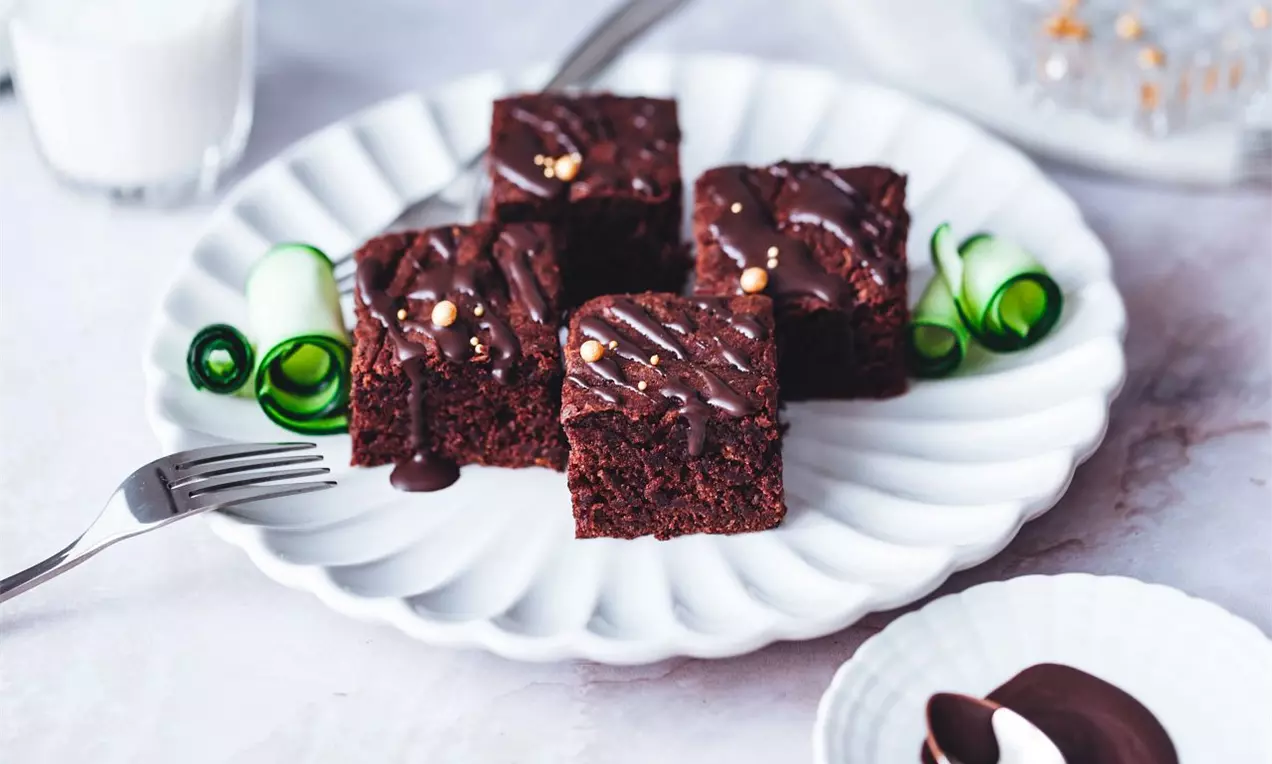 Veganské cuketové brownies