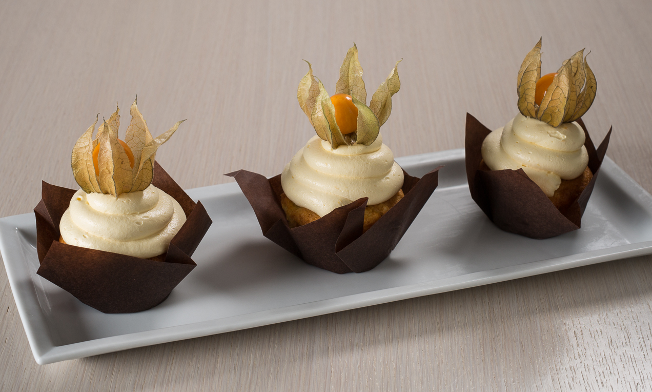 Cupcake ai super frutti e tè verde