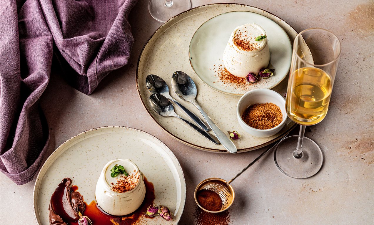 Kaneel panna cotta Recept Dr. Oetker