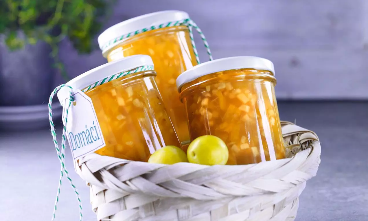 Jablkovo-mirabelkový džem s ciderem