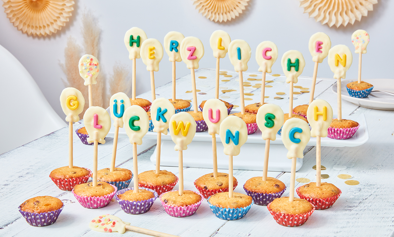 MiniGeburtstagsMuffins Rezept Dr. Oetker