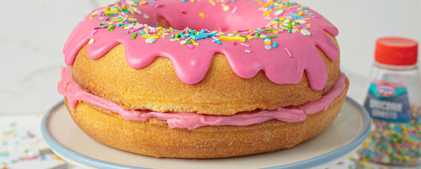 Baked Birthday Cake Doughnuts - Recipe Girl