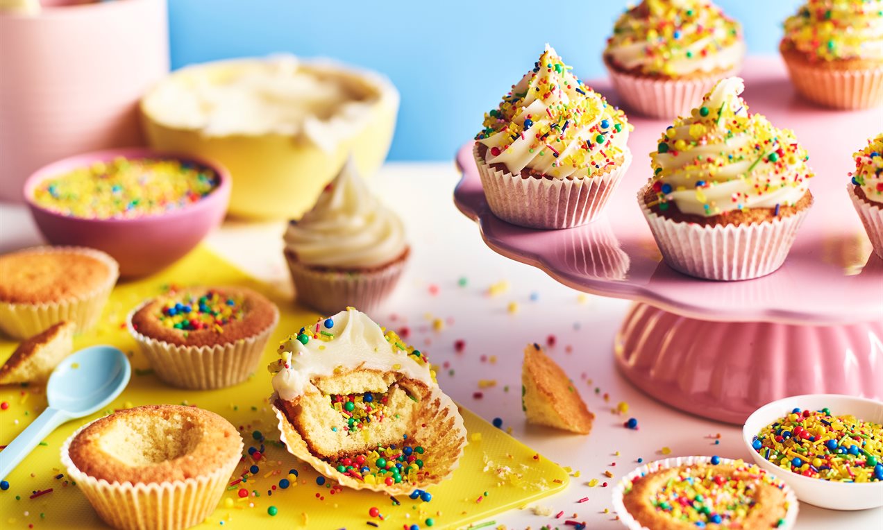 Pinata Cupcakes
