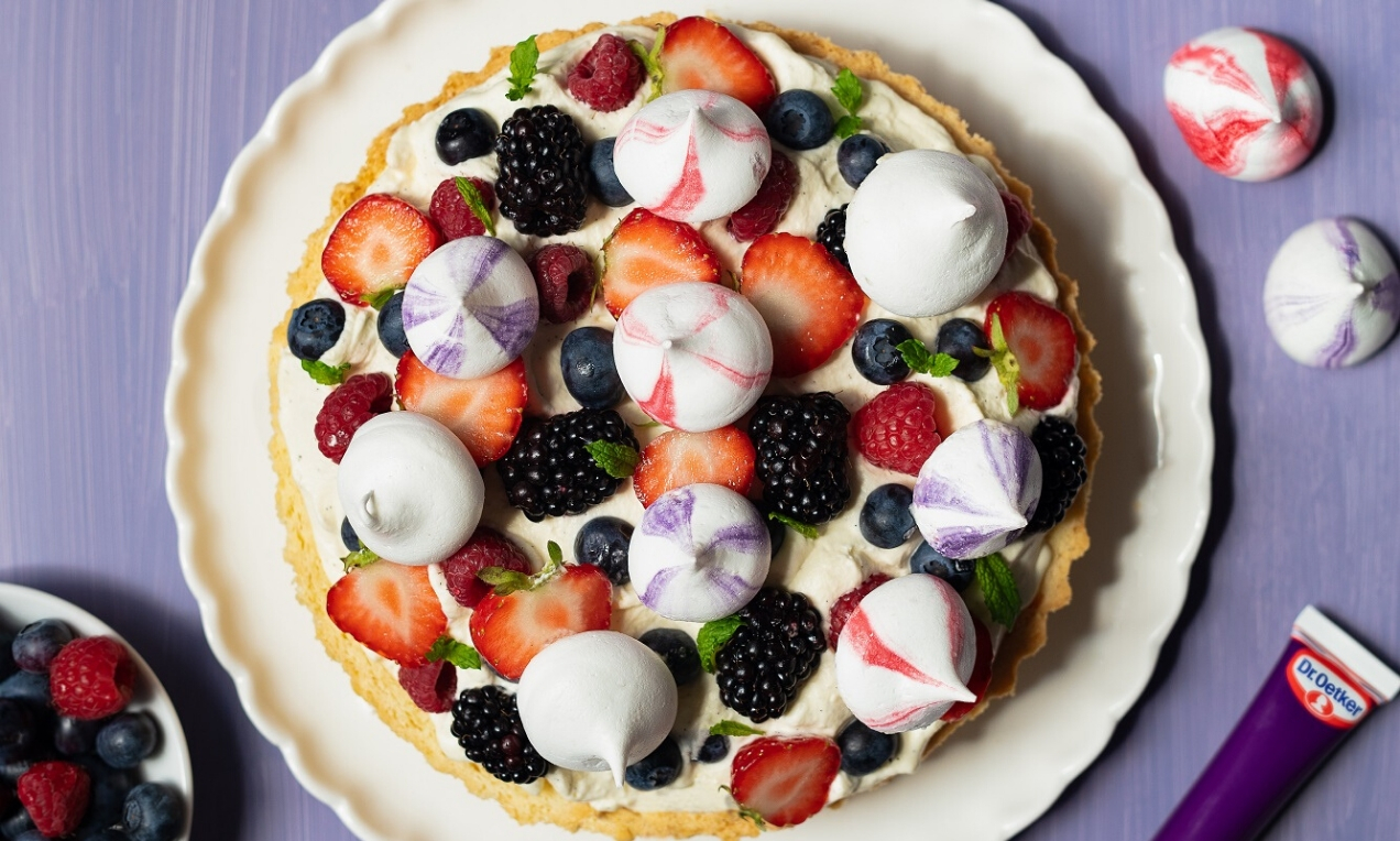 Mixed Berry Eton Mess Tart Recipe Dr. Oetker