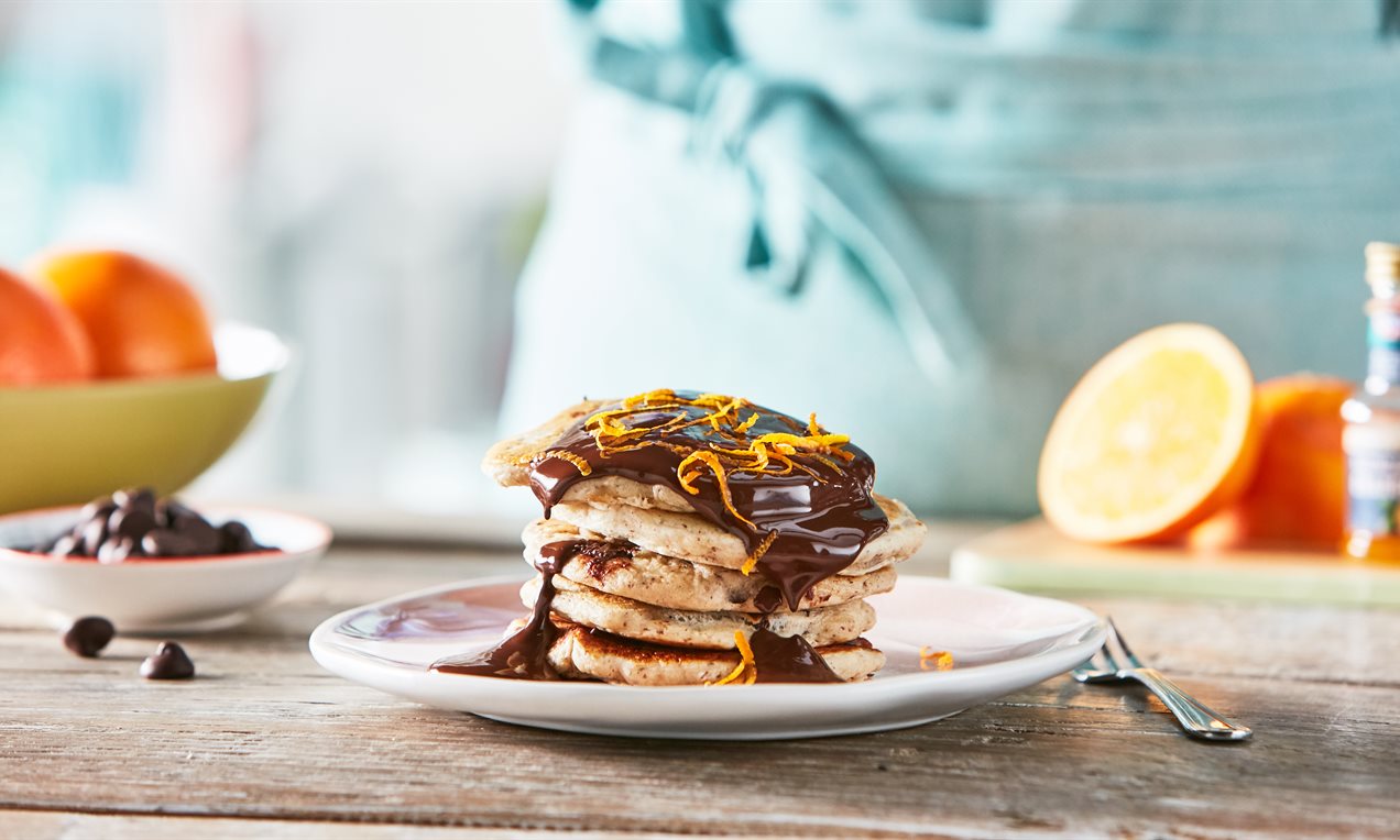 Vegan Chocolate Orange Pancakes Recipe | Dr. Oetker