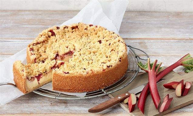 Rhabarberkuchen aus der Springform Rezept | Dr. Oetker