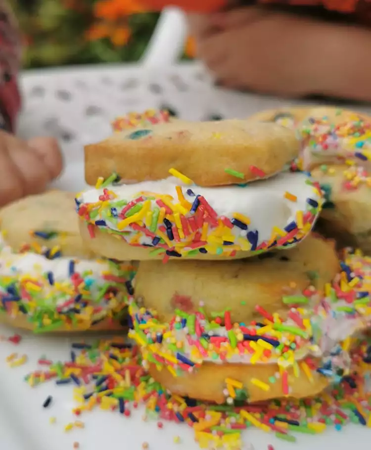 Funfetti Ice Cream Sandwiches