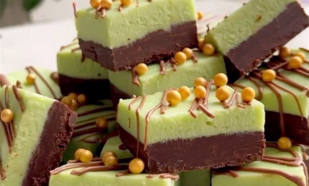 St. Patricks Day Mint Chocolate Fudge Recipe | Dr. Oetker