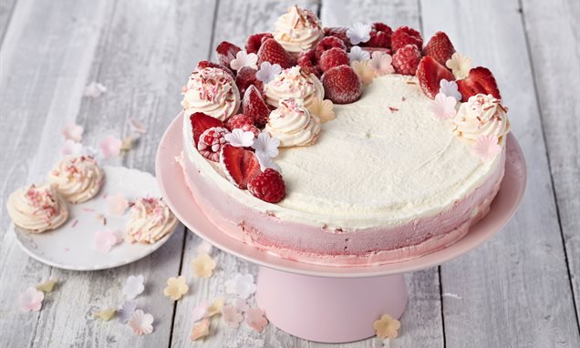 Vacherin Torte mit Meringue und Beeren Rezept | Dr. Oetker