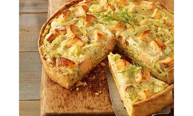 Fenchel-Lachs-Quiche Rezept | Dr. Oetker