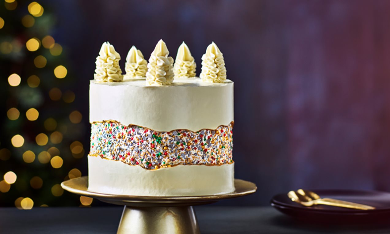 Christmas Faultline Cake