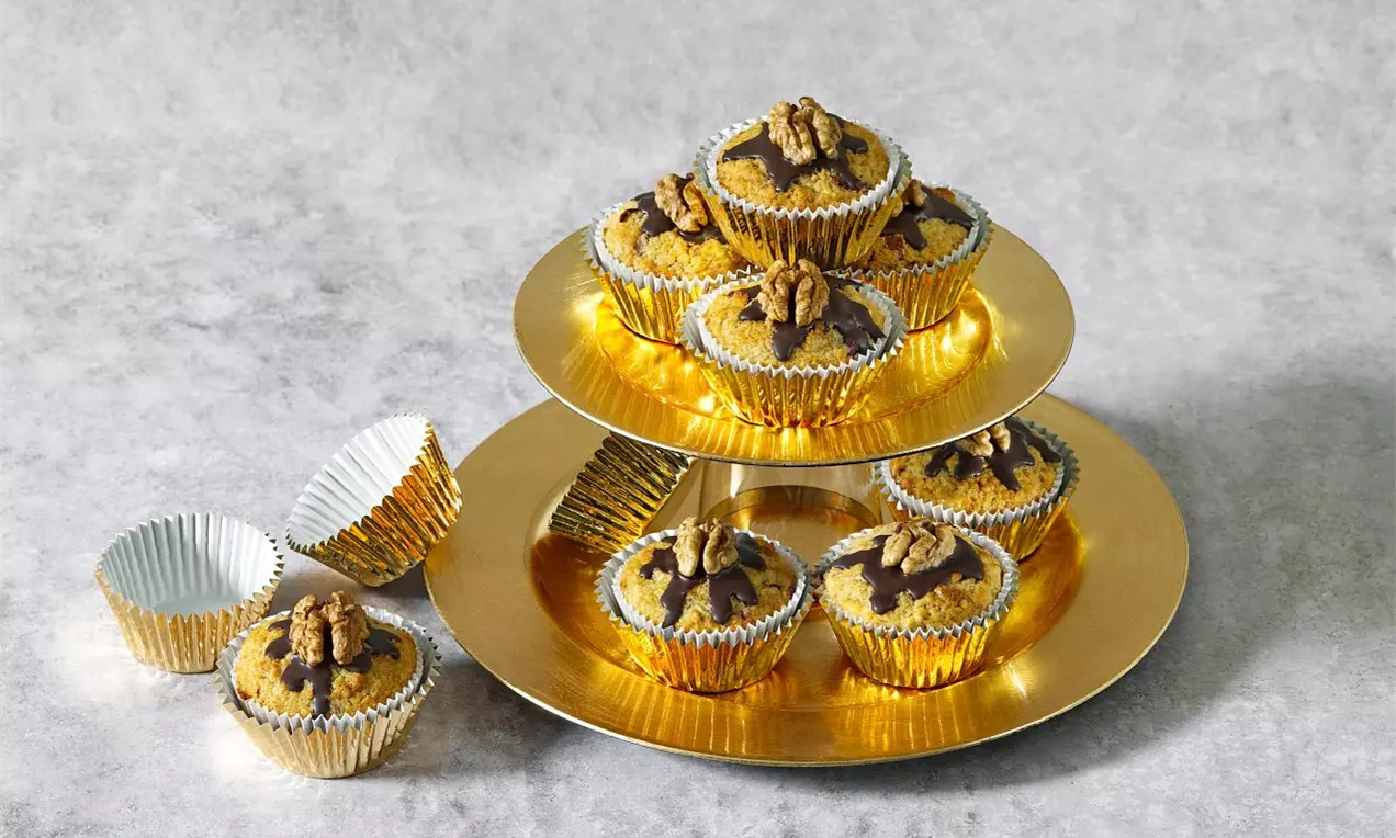 Jablečné muffiny s ořechy