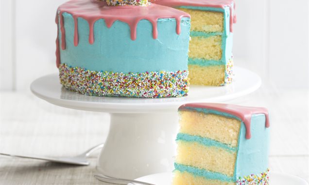 Snel vervolgens Vlek Sprinkle Party Cake Recept | Dr. Oetker
