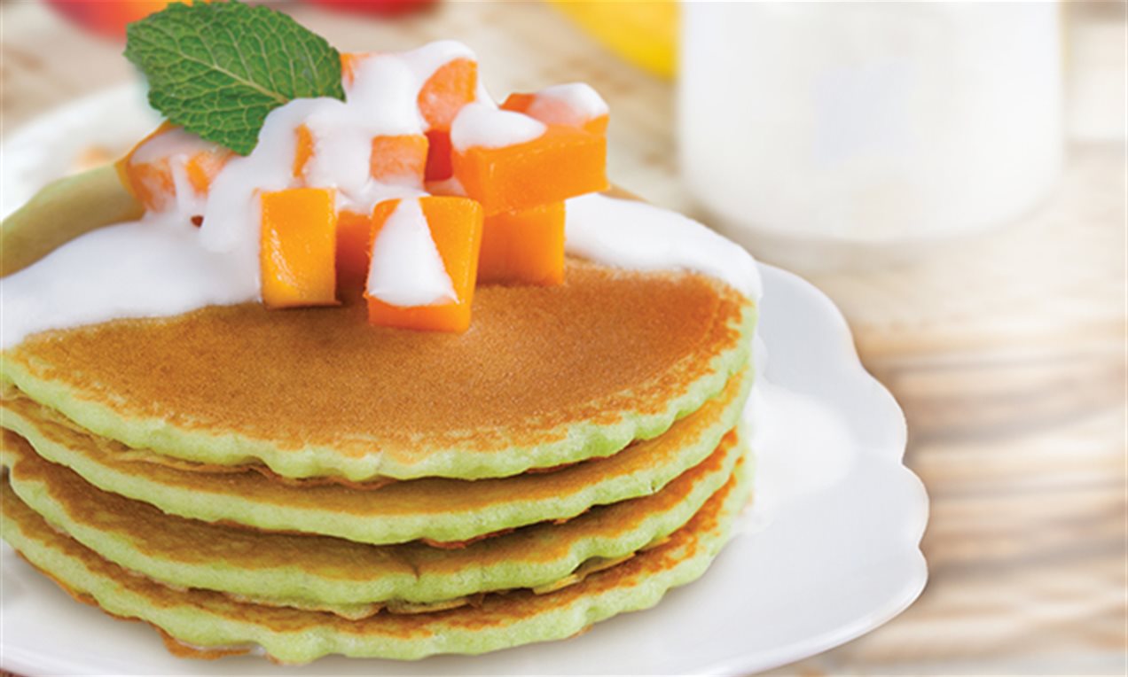 Mango Pandan Pancake Recipe Dr. Oetker
