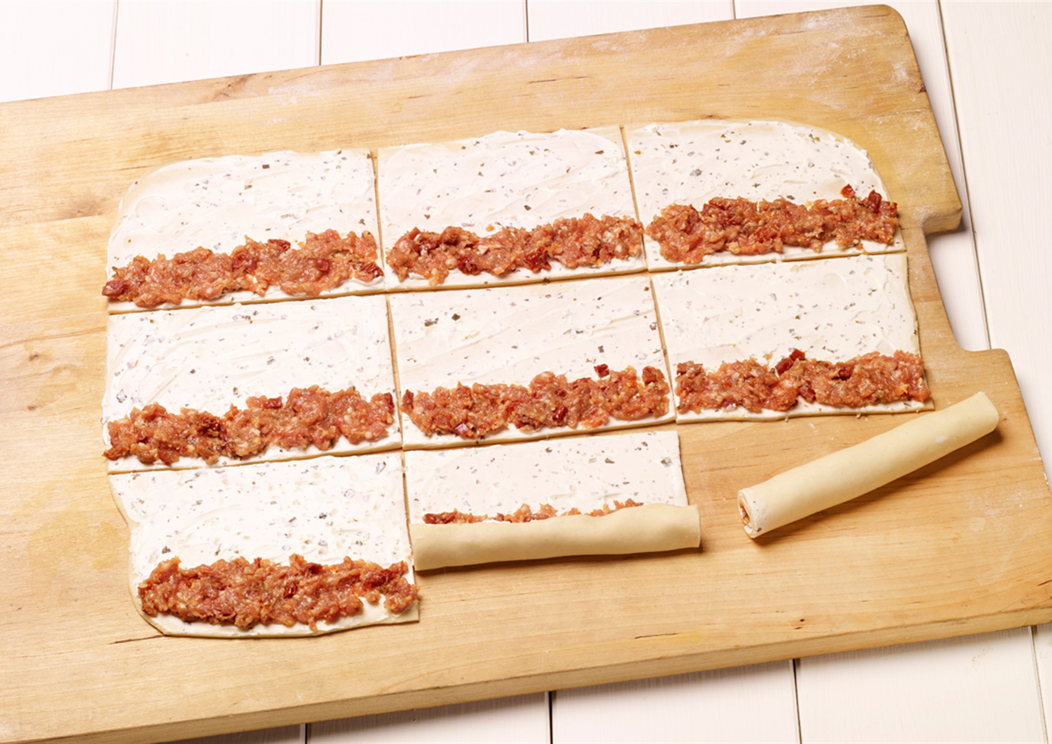 Hefestangen mit Mett