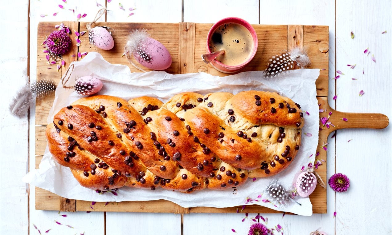 Ricetta Treccia Di Pan Brioche Con Gocce Di Cioccolato Paneangeli